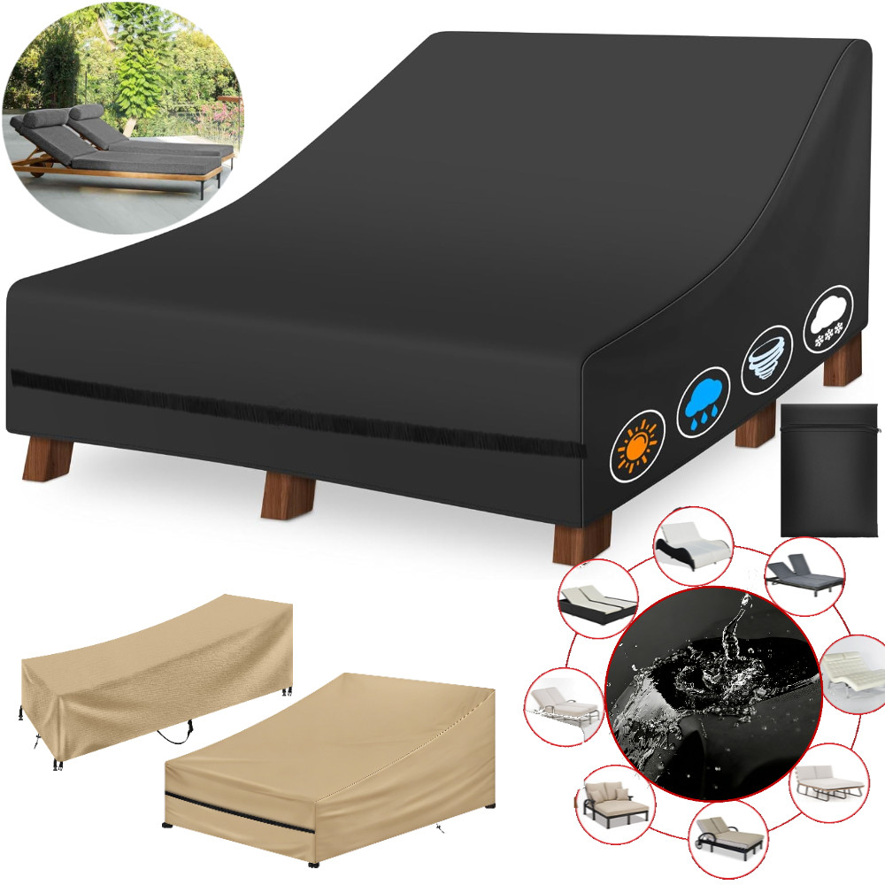 Pool Cover Waterproof - Wodoodporny Pokrowiec na Leżak Ogrodowy Podwójny/Pojedynczy