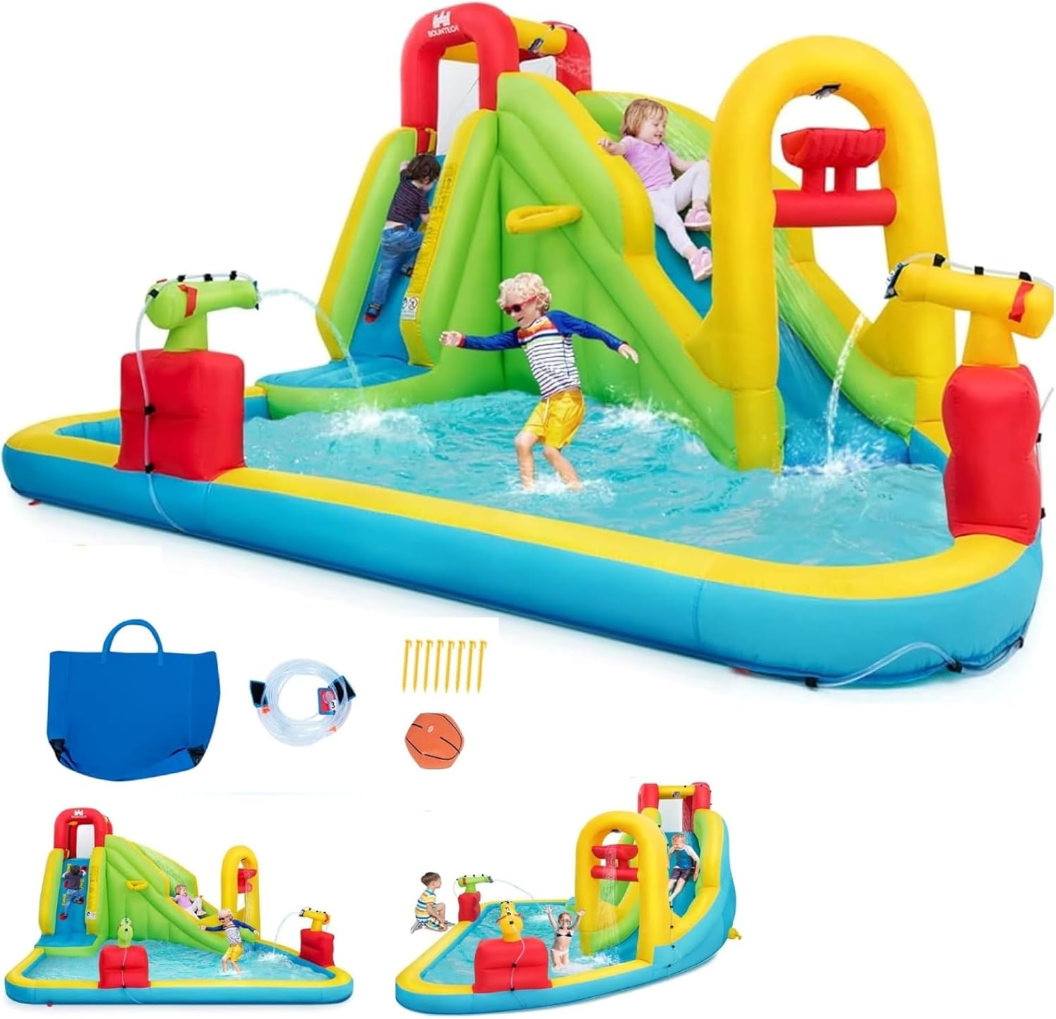 Water Slide Inflatable - Mega Dmuchany Park Wodny dla Dzieci