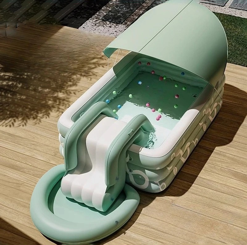 Water Slide Inflatable - Gruby, dmuchany, duży basen wodny dla