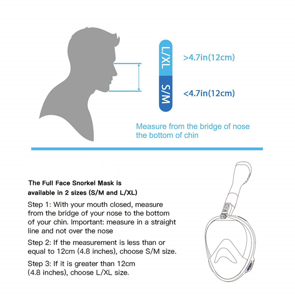 Maska do nurkowania z rurką na – Snorkel Mask Full Face recenzja i cena