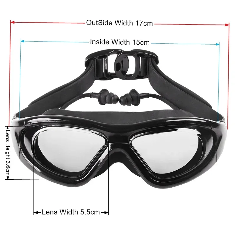 Okulary pływackie dla krótkowz – Swim Goggles Anti Fog Uv recenzja i cena