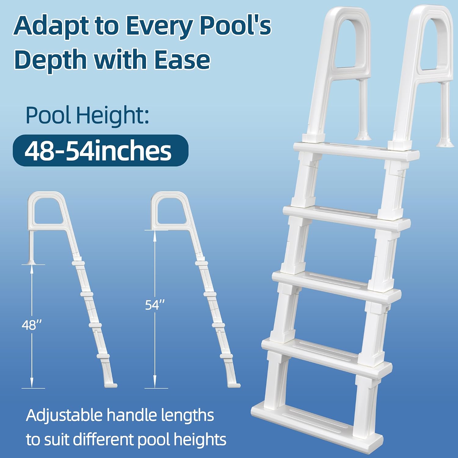 Drabinka basenowa, 5-stopniowe – Pool Ladder Above Ground recenzja i cena