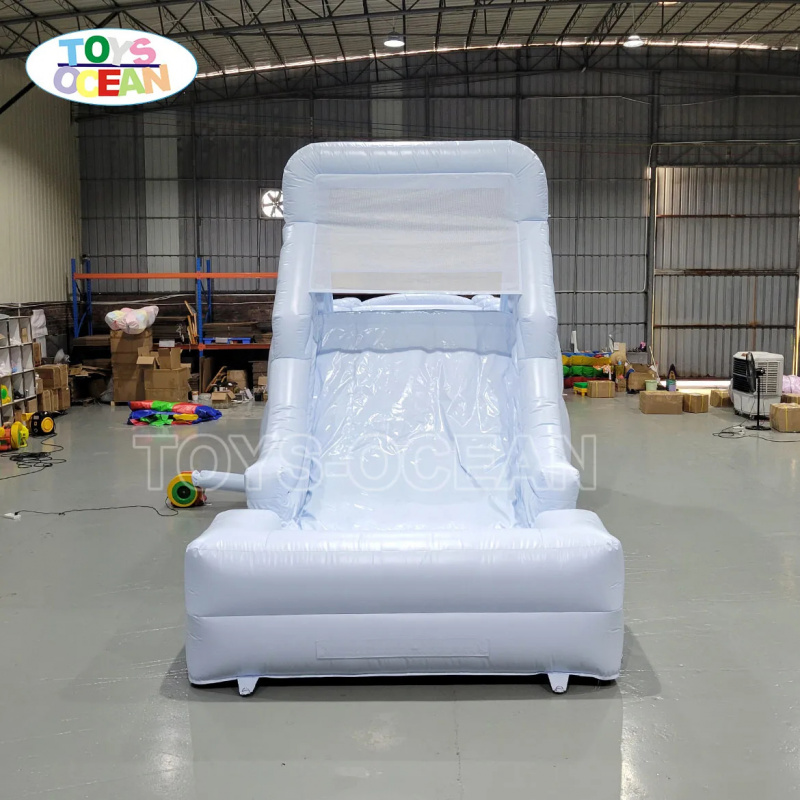 Biała dmuchana zjeżdżalnia wod – Water Slide Inflatable recenzja i cena