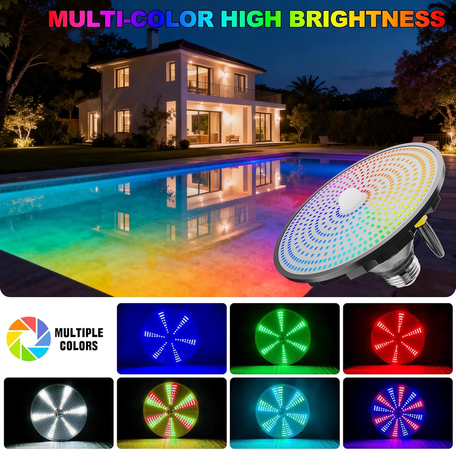 Solarne lampki do basenu, wiel – Pool Light Solar Rechargeable recenzja i cena