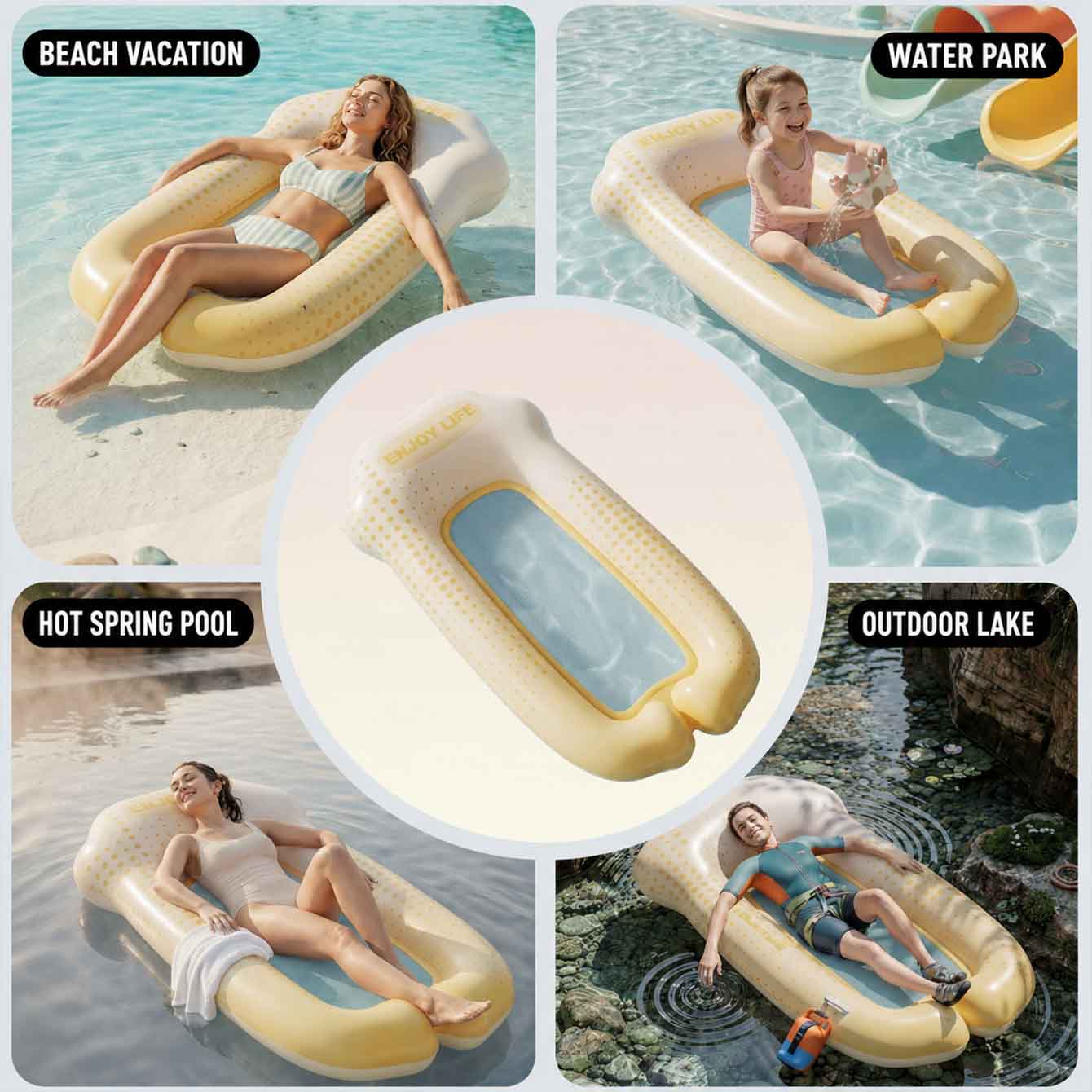 Nadmuchiwany hamak do pływania – Pool Lounger Inflatable recenzja i cena