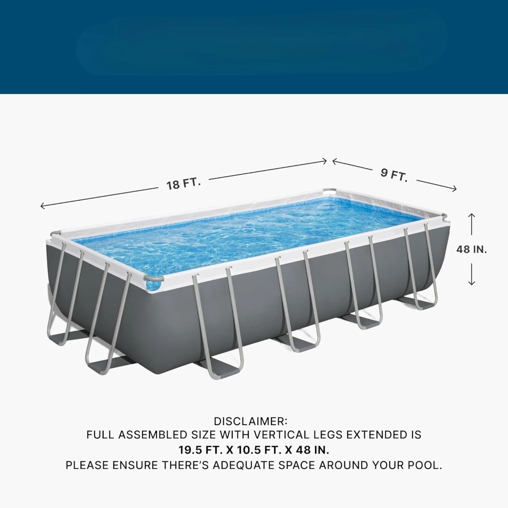 Prostokątny metalowy basen naz – Pool Ladder Above Ground recenzja i cena